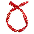Flexibles Haarband mit Stahldraht – Rot mit weißen Punkten – Haaraccessoires | Fashiongirl