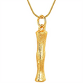 Gold Bamboo Alphabet / Letter Necklace – I – | Fashiongirl