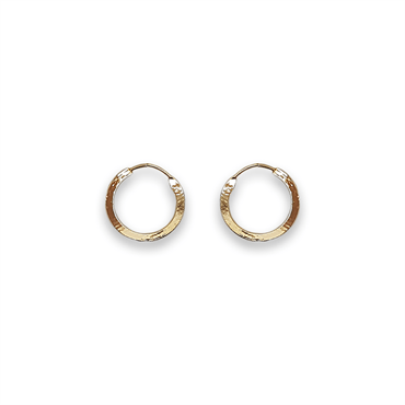 Gold hoops 15 mm - | Fashiongirl