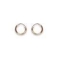 Goldfarbene Creolen 15 mm – | Fashiongirl
