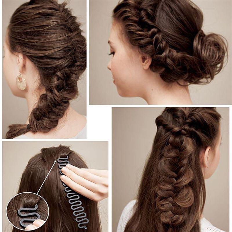 Hair Braider 15 cm - Create perfect herringbone braids - | Fashiongirl