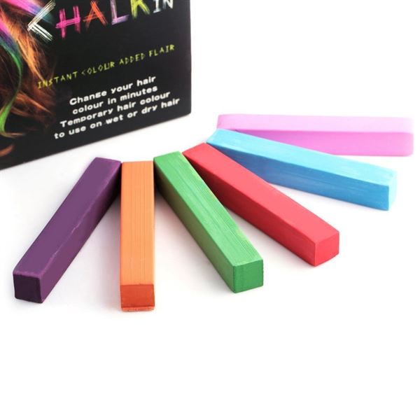 Hair Chalk pack with 6 hair chalks / hair crayons - Hair Accessories | Fashiongirl