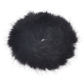 Haarband mit Fell – Faux Scrunchie, schwarz – Haaraccessoires