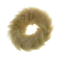 Haarband mit Fell – Faux Scrunchie, naturfarben – Haaraccessoires