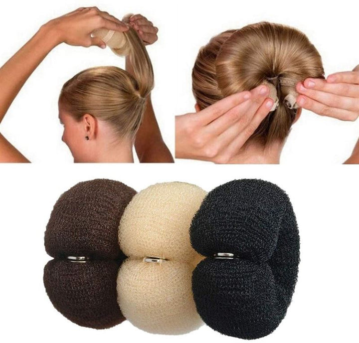 Hair Sausage Donut - Blonde, Brown, Black - 22 cm - Hair Accessories | Fashiongirl