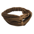 Stirnband Velours – Braun – Haaraccessoires