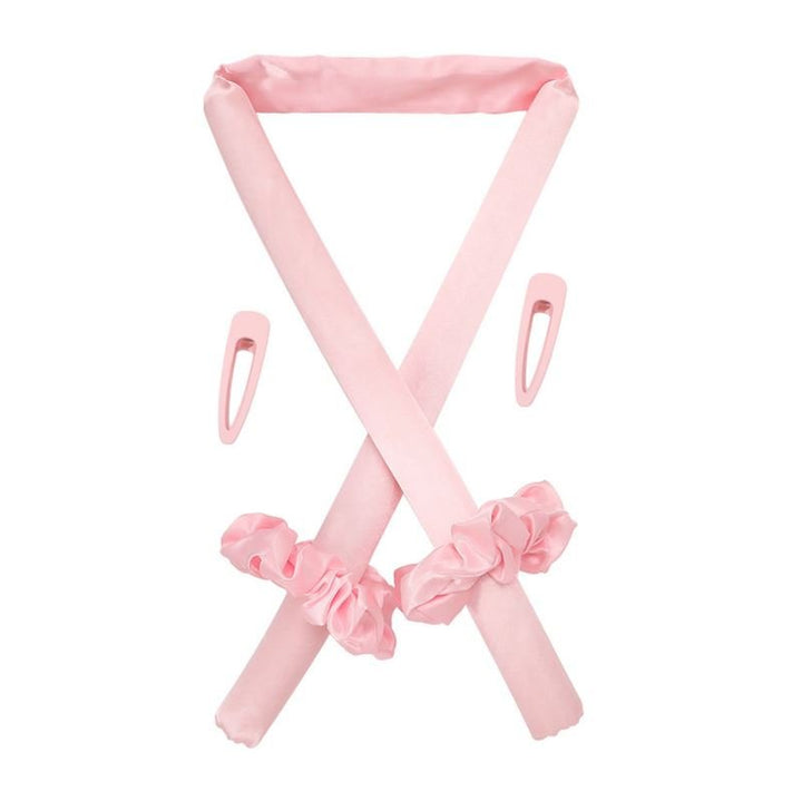Heatless Hair Curler Hairband - Pink - Hair Styling tool | Fashiongirl