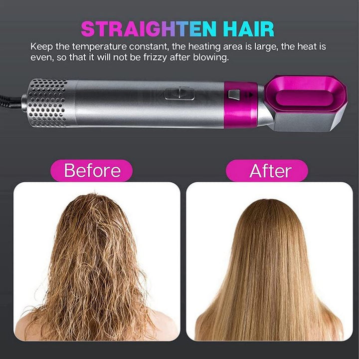 Hot Airstyler - multistyler, 5 - in - 1 set - For curls, waves, straighten, brush &amp; dry hair - | Fashiongirl