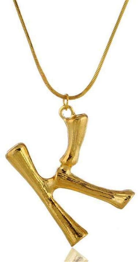 Letter necklace - Bamboo fl. variants - | Fashiongirl