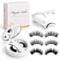 Magnetic Eyelashes with Applicator and Mirror Case - Black