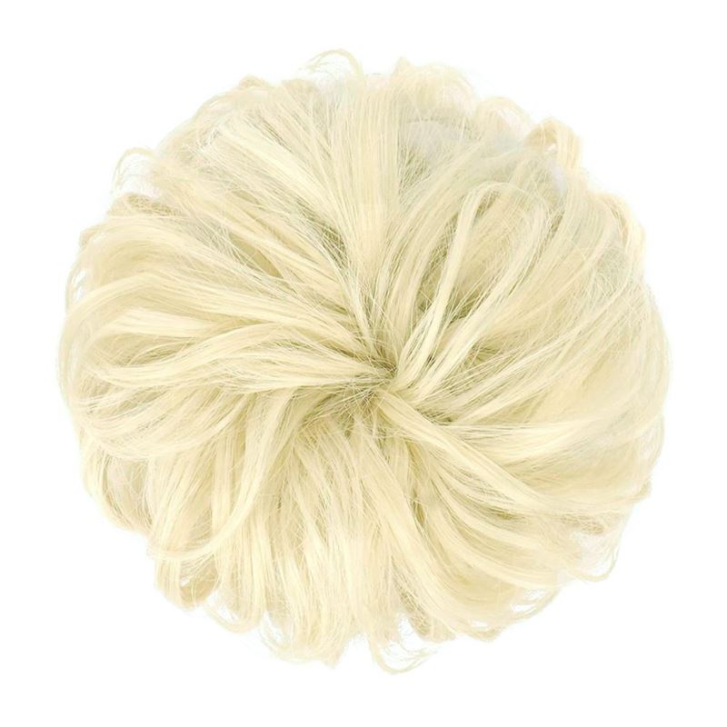 Messy Bun Hair elastic with curly artificial hair - 88 Bleach Blond - Hair Accessories | Fashiongirl