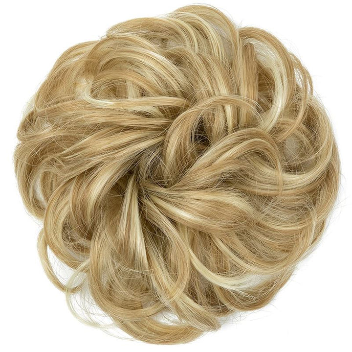 Messy Curly Hair for bun #27B/613 - Ash Blonde - Hair Accessories | Fashiongirl