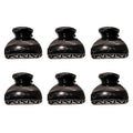 Mini hair clips - 6 pcs - 2.5 cm - Black - | Fashiongirl