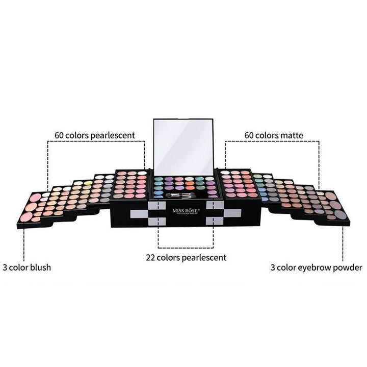 Miss Rose Blockbuster 3D Makeup Eyebrow Palette Kit - 148 colours - | Fashiongirl