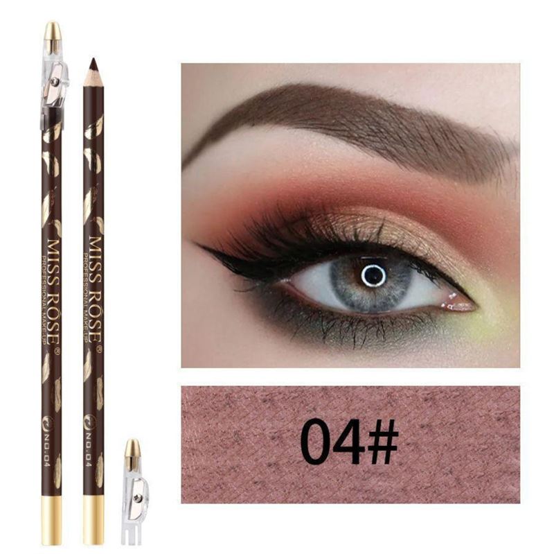 Miss Rose Eyebrow Pencil / Eyebrow Brush - No. 4 Grey Brown - | Fashiongirl
