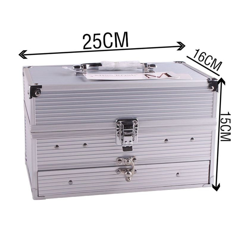 Miss Rose Multifunctional Aluminium Makeup Palette Box - | Fashiongirl