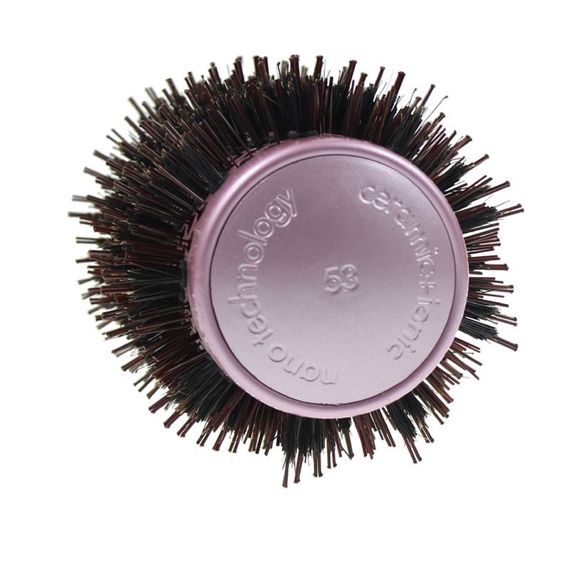 Nano Ceramic Thermal Thermal Hair Brush mit Wildschweinborsten – 53 mm – Haarstyling-Tool | Fashiongirl
