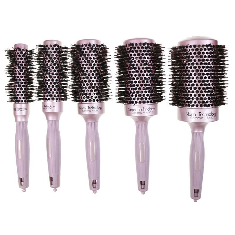 Nano Ceramic Thermal Thermal Hair Brush mit Wildschweinborsten – 53 mm – Haarstyling-Tool | Fashiongirl
