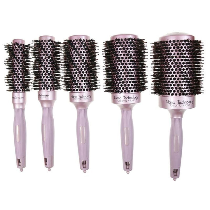 Nano Ceramic Thermal Thermal Hair Brush mit Wildschweinborsten – 53 mm – Haarstyling-Tool | Fashiongirl