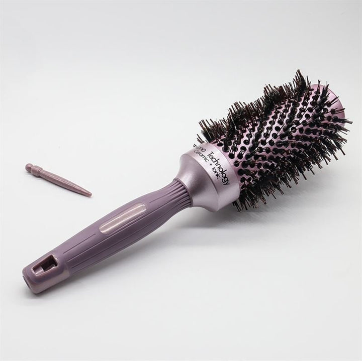 Nano Ceramic Thermal Thermal Hair Brush mit Wildschweinborsten – 53 mm – Haarstyling-Tool | Fashiongirl