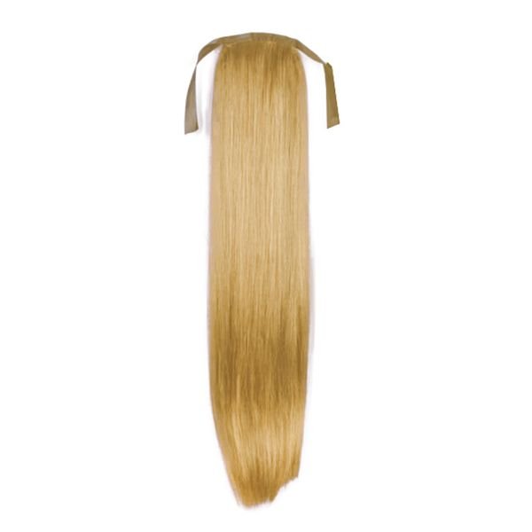 Pony tail fibre extensions straight 27# medium blonde - | Fashiongirl