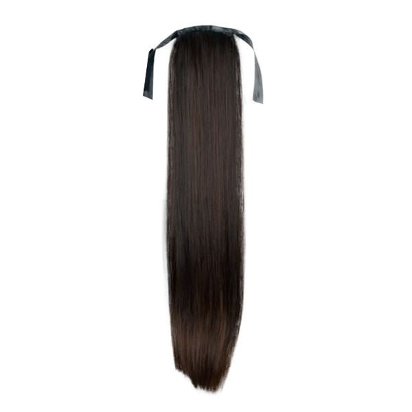 Pony tail Fibre extensions Straight Dark brown 2# - | Fashiongirl
