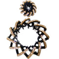 Pferdeschwanz-Spirale mit Strasssteinen/Vogelnest-Haarspange – Gold – | Fashiongirl