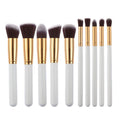 PRO Make-up-Pinsel Weiß/Gold 10 Stück – | Fashiongirl