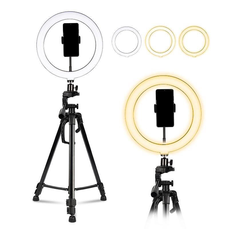 Ring Light Model 3120 m. Stativ max. 136 cm & Bluetooth Fjernbetjening - | Fashiongirl