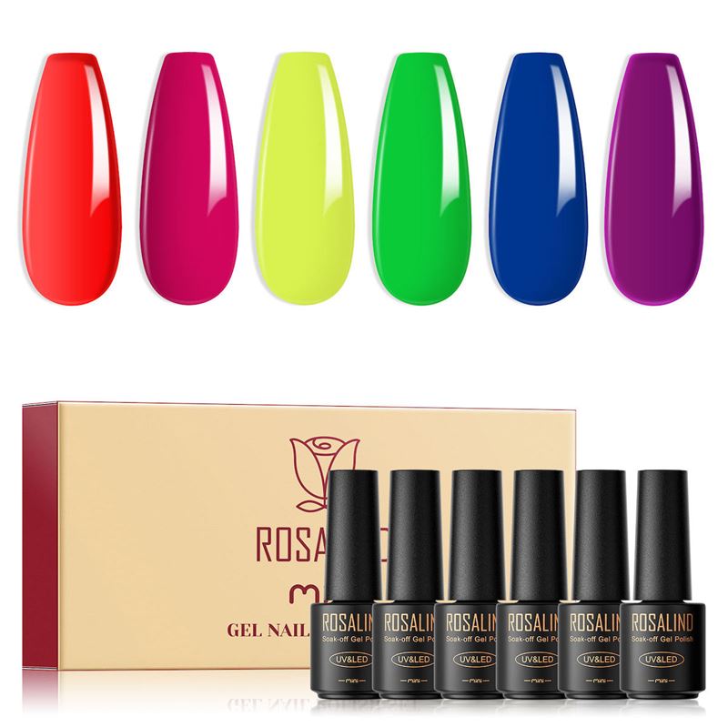 ROSALIND Mini Gel Polishes / Nail Polish - Neon Collection (RATC6 - 003) - | Fashiongirl