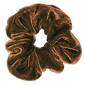 Scrunchie Haargummi aus Velours – Mittelbraun – Haaraccessoires
