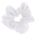 Scrunchie Haargummi – Weißer Samt – Haaraccessoires