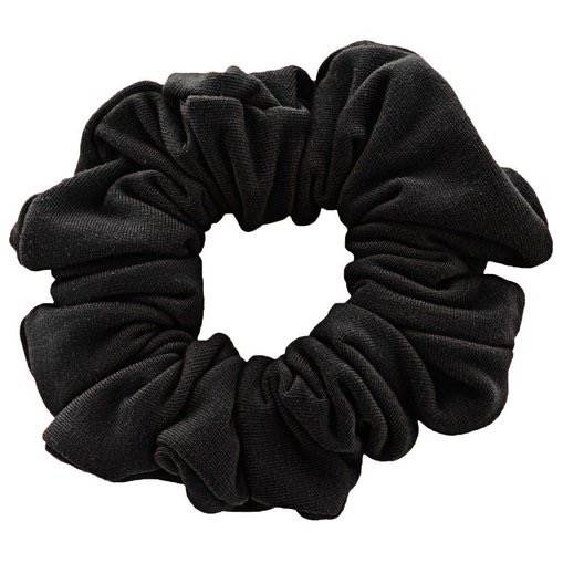 Scrunchie - Velour &amp; elastic - Black - Hair Accessories