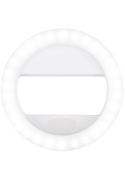 Selfie-LED-Lichtring für Smartphones – wiederaufladbar – | Fashiongirl