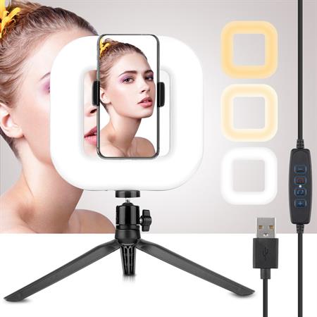 Selfie Ring Light for iPhone / Android | LED lighting for smartphones - D21 - | Fashiongirl