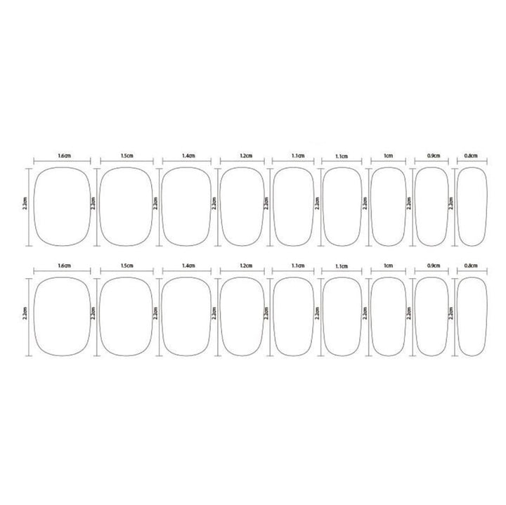 Semi Cured Gel Nail Stickers / Self - adhesive nail polish - Leopard (JK - 227) - | Fashiongirl