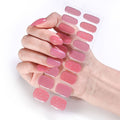 Halbgehärtete Gel-Nagelsticker / Selbstklebender Nagellack – Pink Leopard (JK – 224) – | Fashiongirl