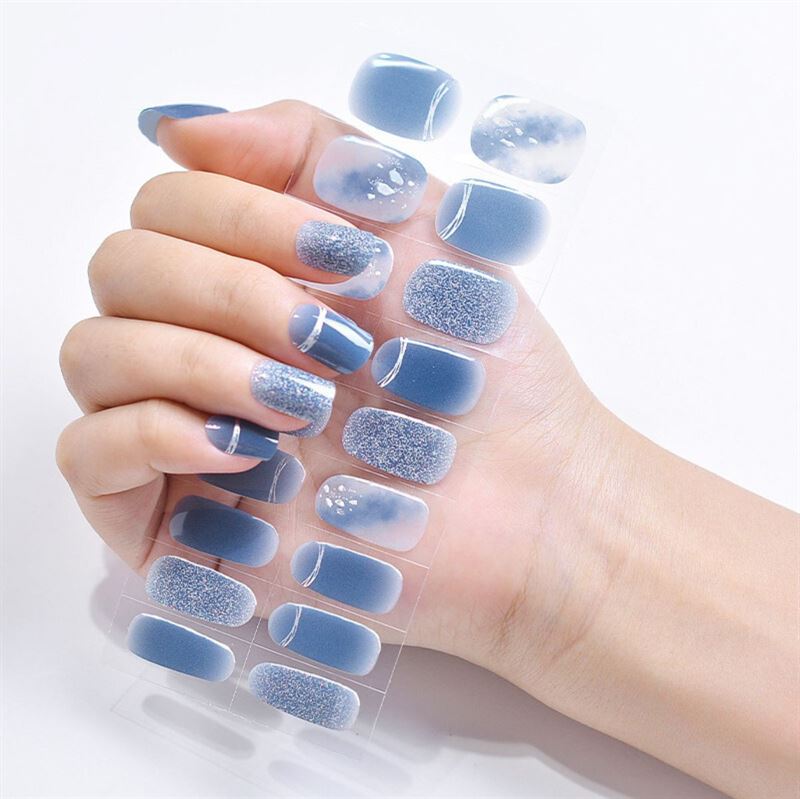 Semi Cured Gel Nail Stickers / Self - adhesive nail polish - Starry Ocean (JK - 262) - | Fashiongirl
