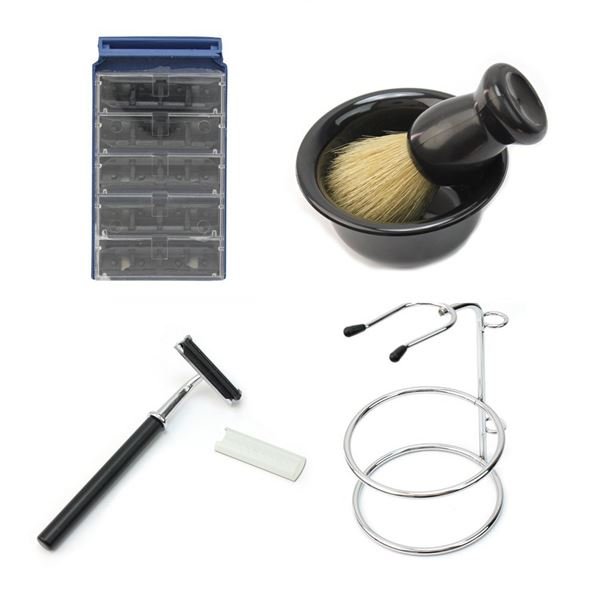 Shaving kit for men w/ Shaver, Brush and Bowl - Hair Accessories | Fashiongirl
