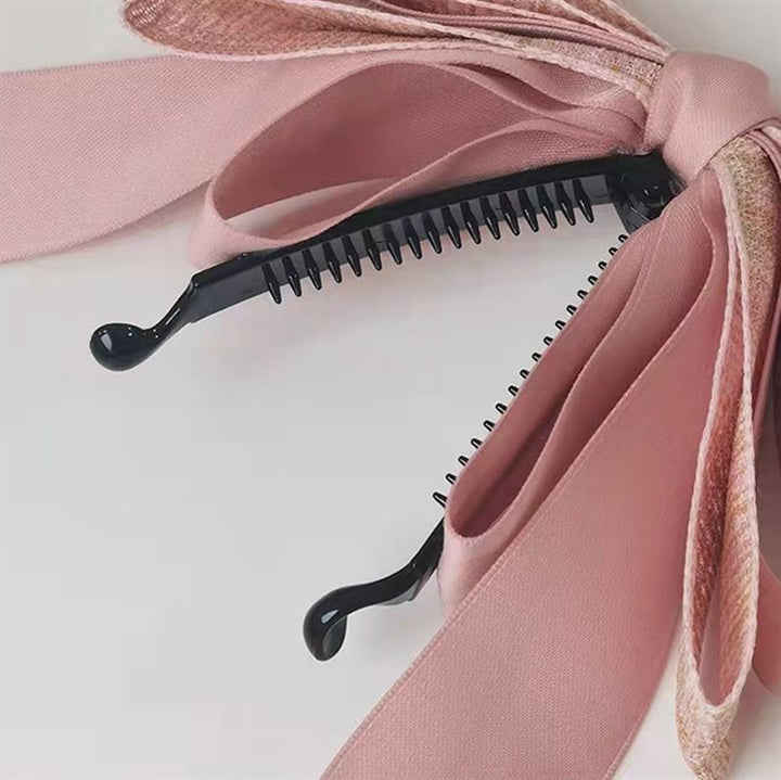 SOHO Aidan Bow Banana Haarspange – Braun – Haaraccessoires | Fashiongirl