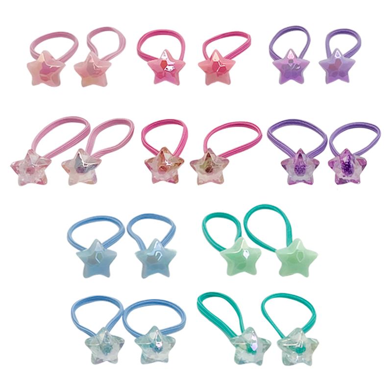 SOHO Akio Hair elastics, 20 pcs - Stars - Hair Accessories | Fashiongirl