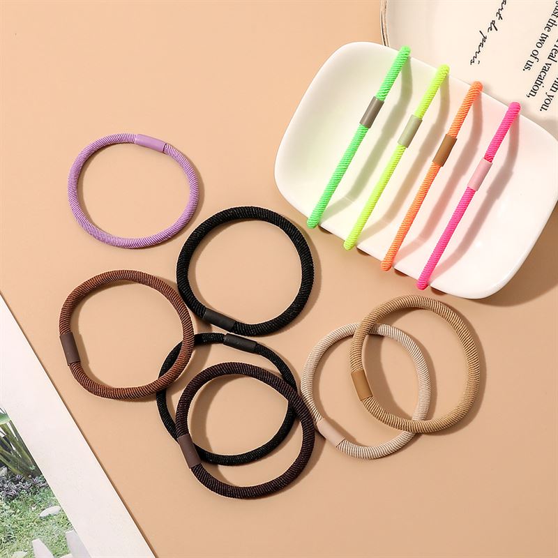 SOHO Amelie Hair elastics - Dark brown - Hair Accessories | Fashiongirl