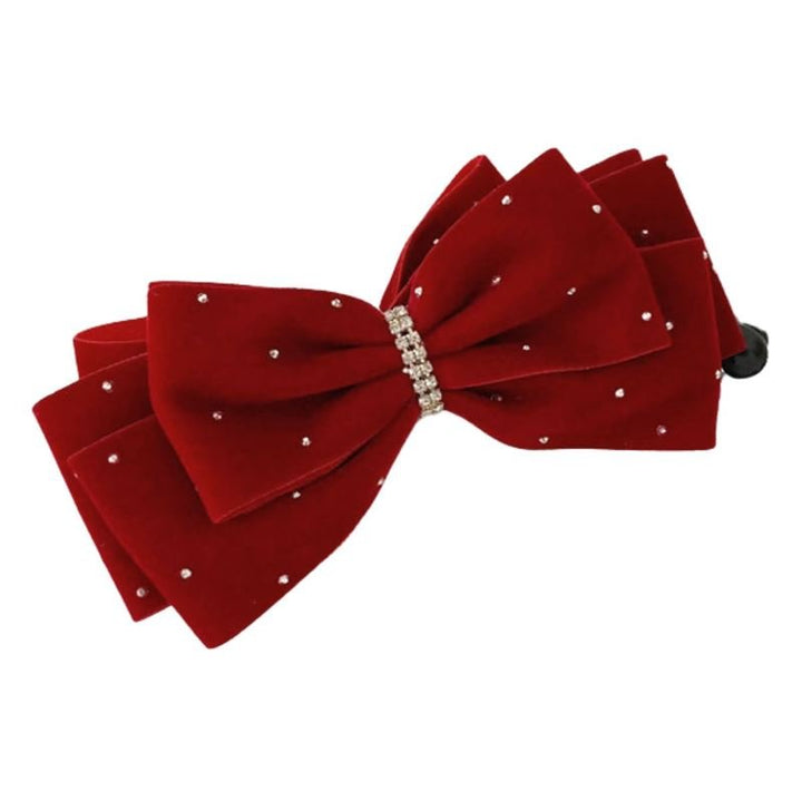SOHO Cady Bow Banana Haarspange – Rot – Haaraccessoires | Fashiongirl