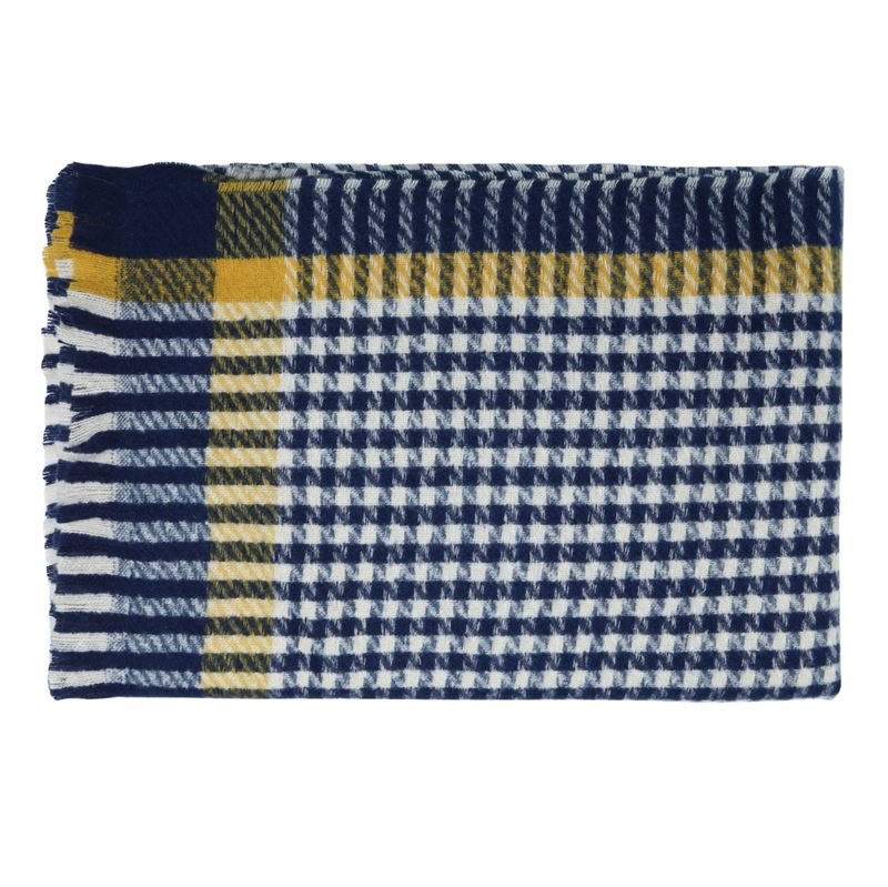 SOHO Check Scarf 200 x 70 cm - Blue - | Fashiongirl
