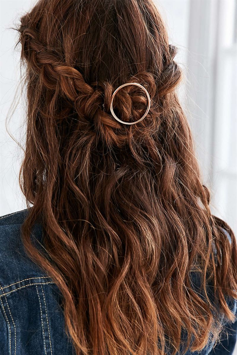 SOHO circle hair clip - gold - | Fashiongirl