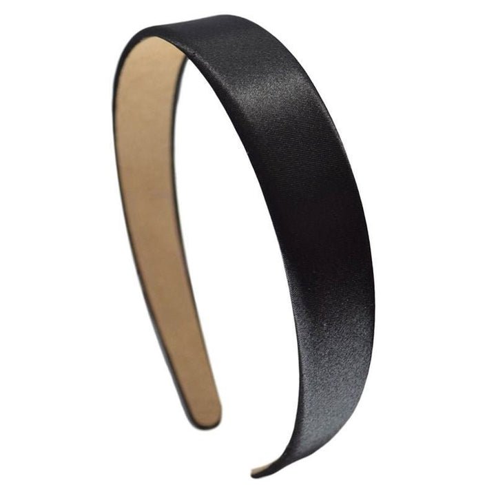 SOHO Classic Satin Headband - Black - Hair Accessories