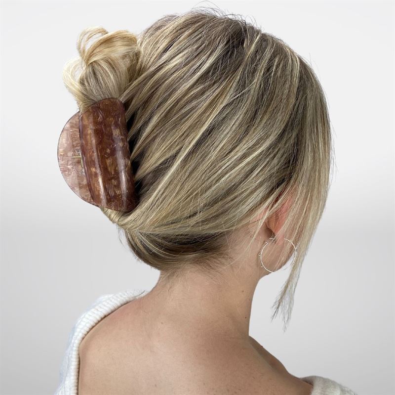 SOHO Cleo Hair Claw - Brown - Hair Accessories