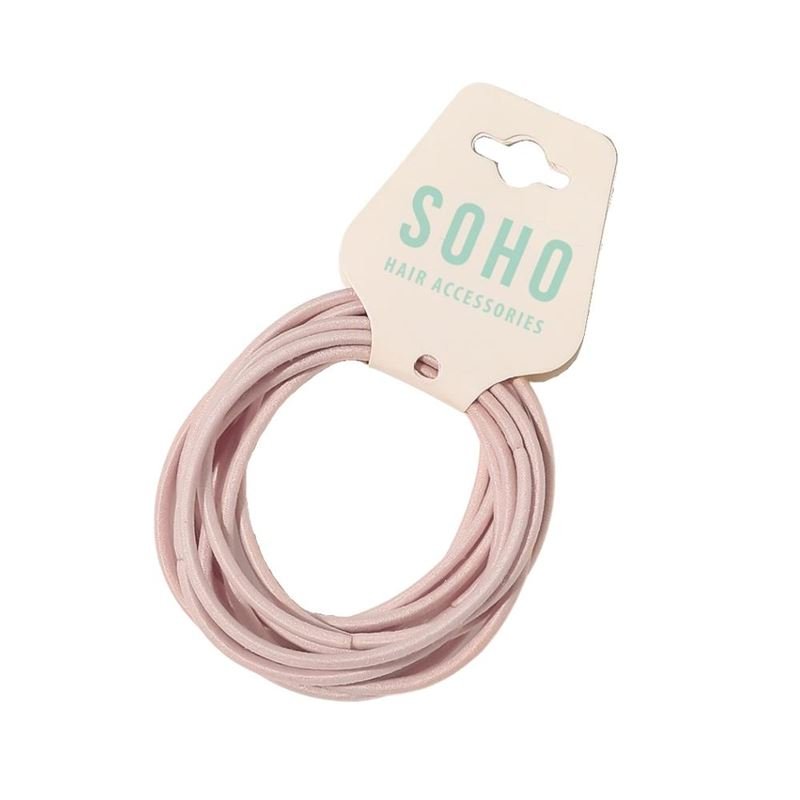 SOHO Ellie Hair Elastic - Pink - Hair Accessories | Fashiongirl