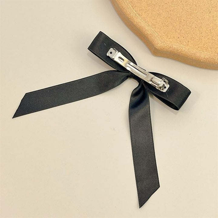 SOHO Emma Bow Hair Clips - White - Hair Accessories | Fashiongirl