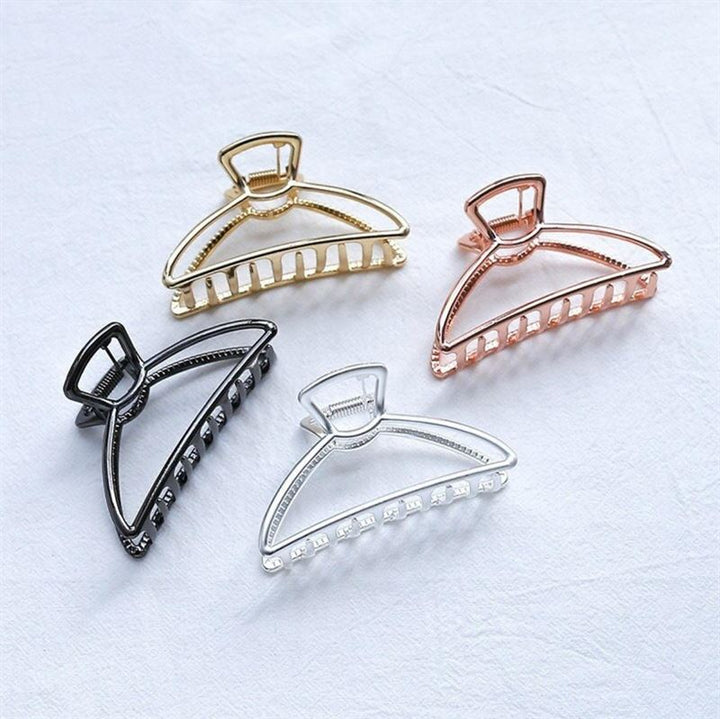 SOHO Feeny Extra Small Metal Hair Claw - Gold - Hair Accessories